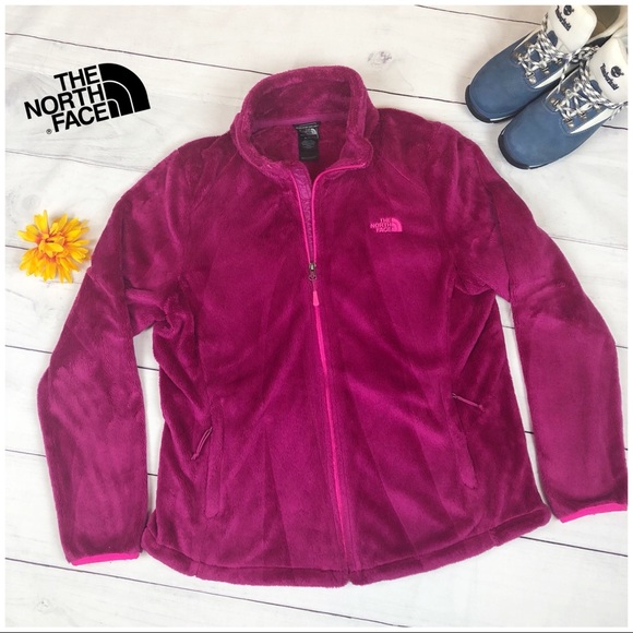 The North Face Jackets & Blazers - North Face Pink Fuchsia Osito Jacket Fuzzy Soft XL